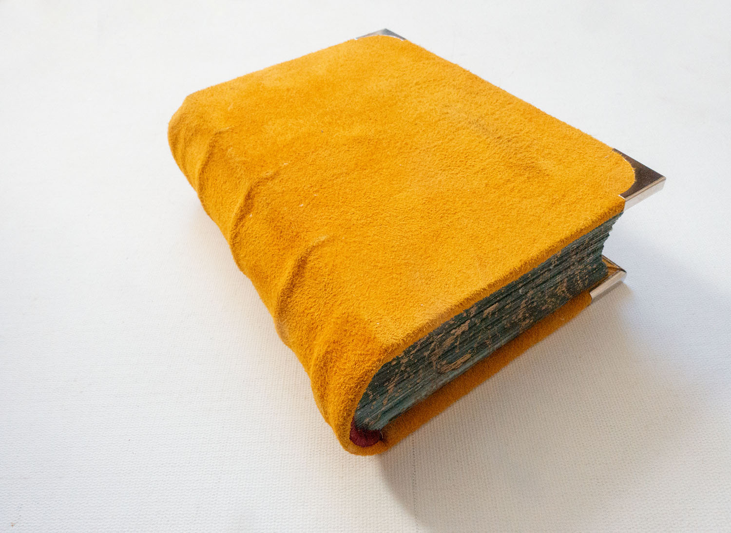 handmade sheepskin book