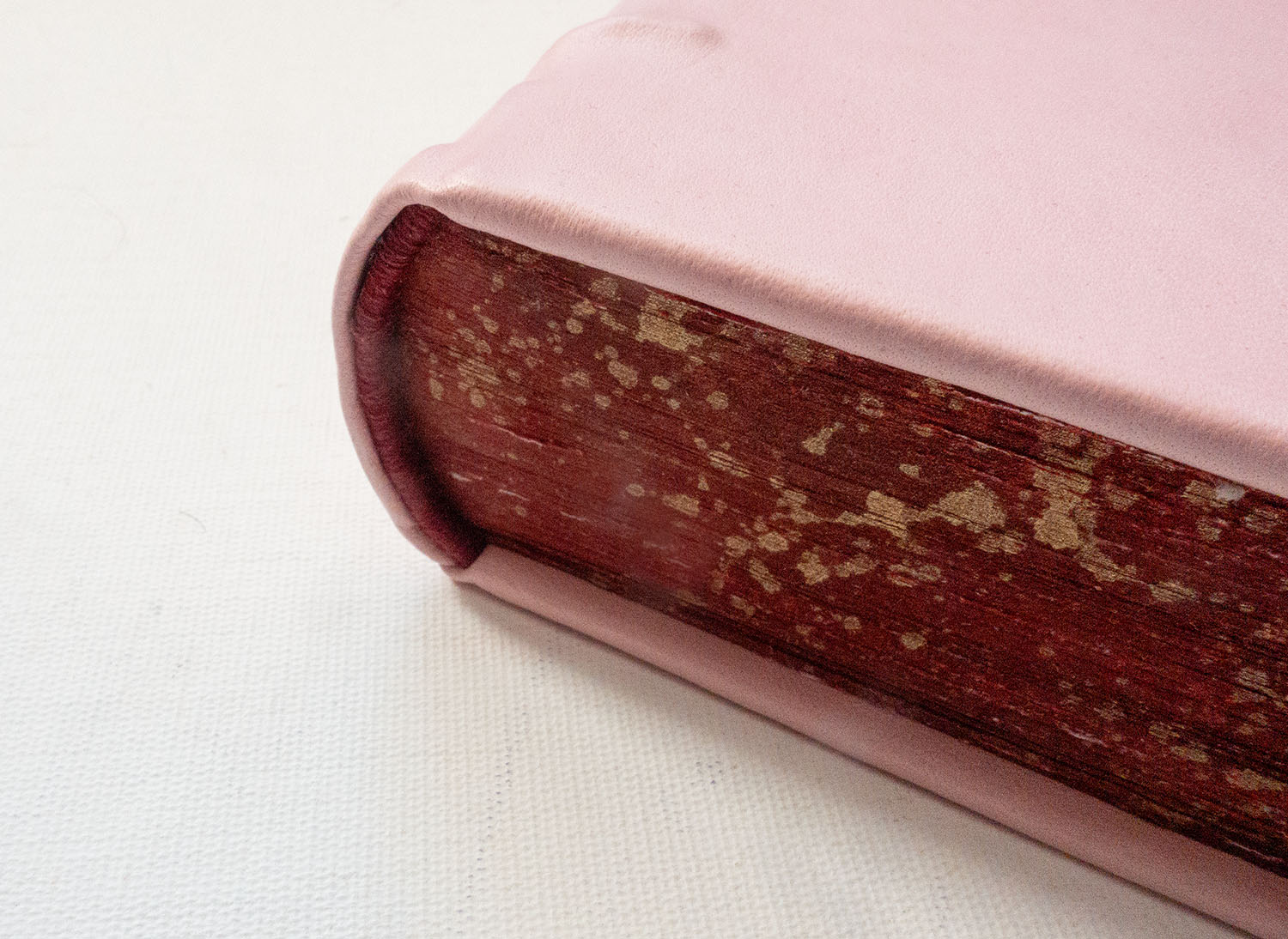 handmade sheepskin book