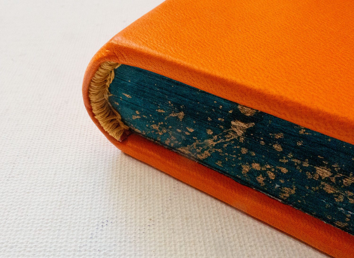 handmade sheepskin book