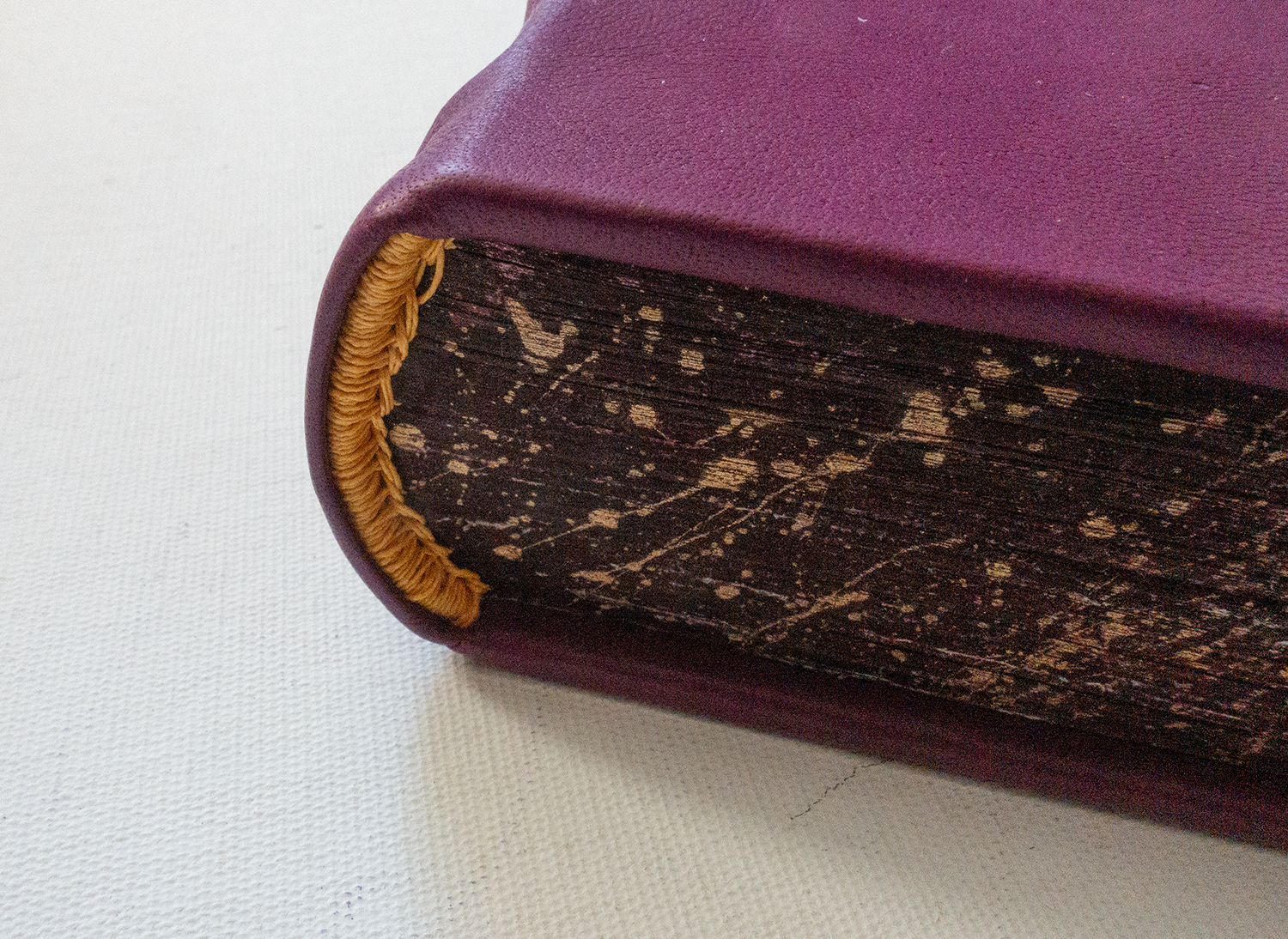 handmade sheepskin book