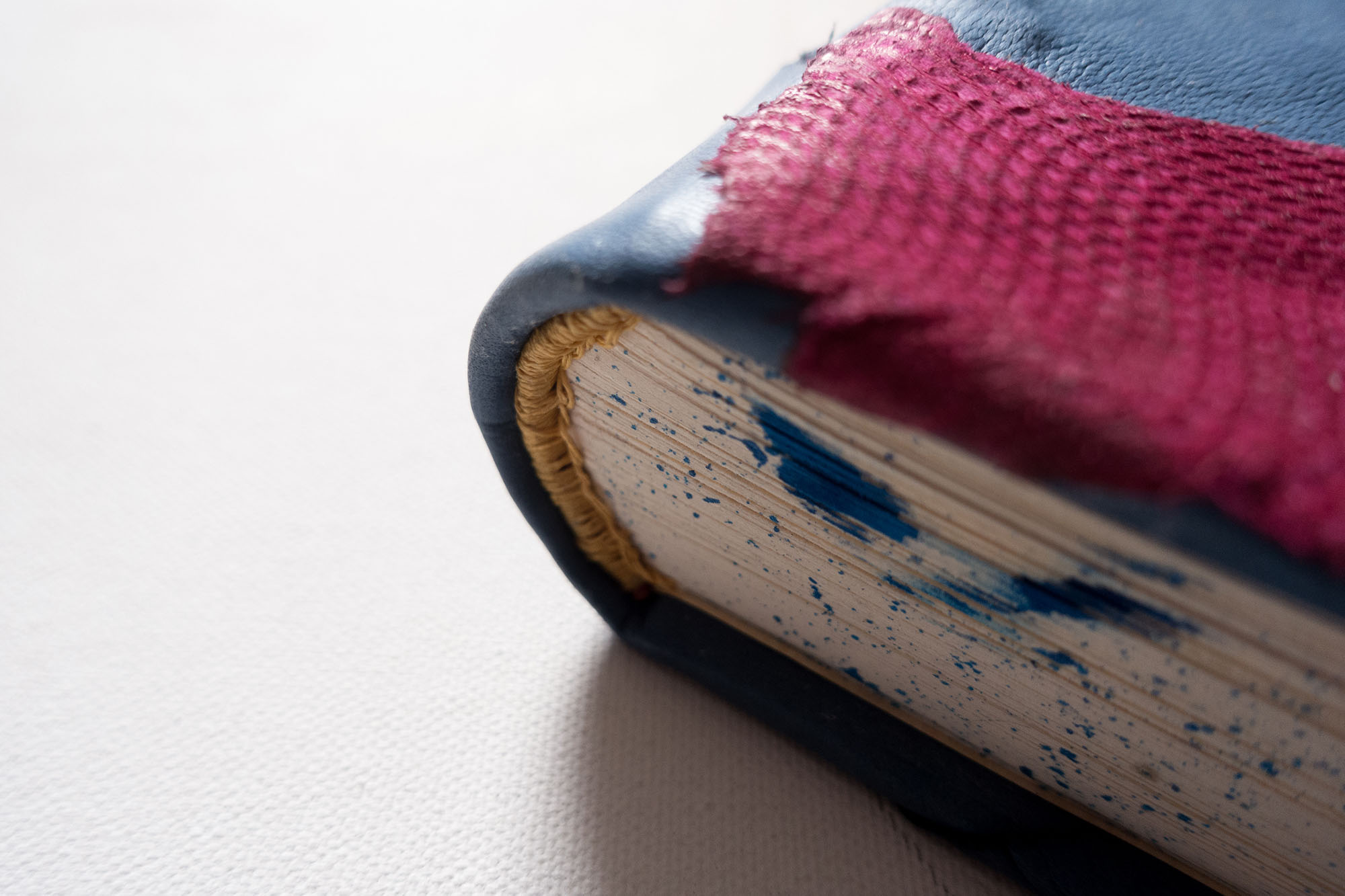 handmade blue book