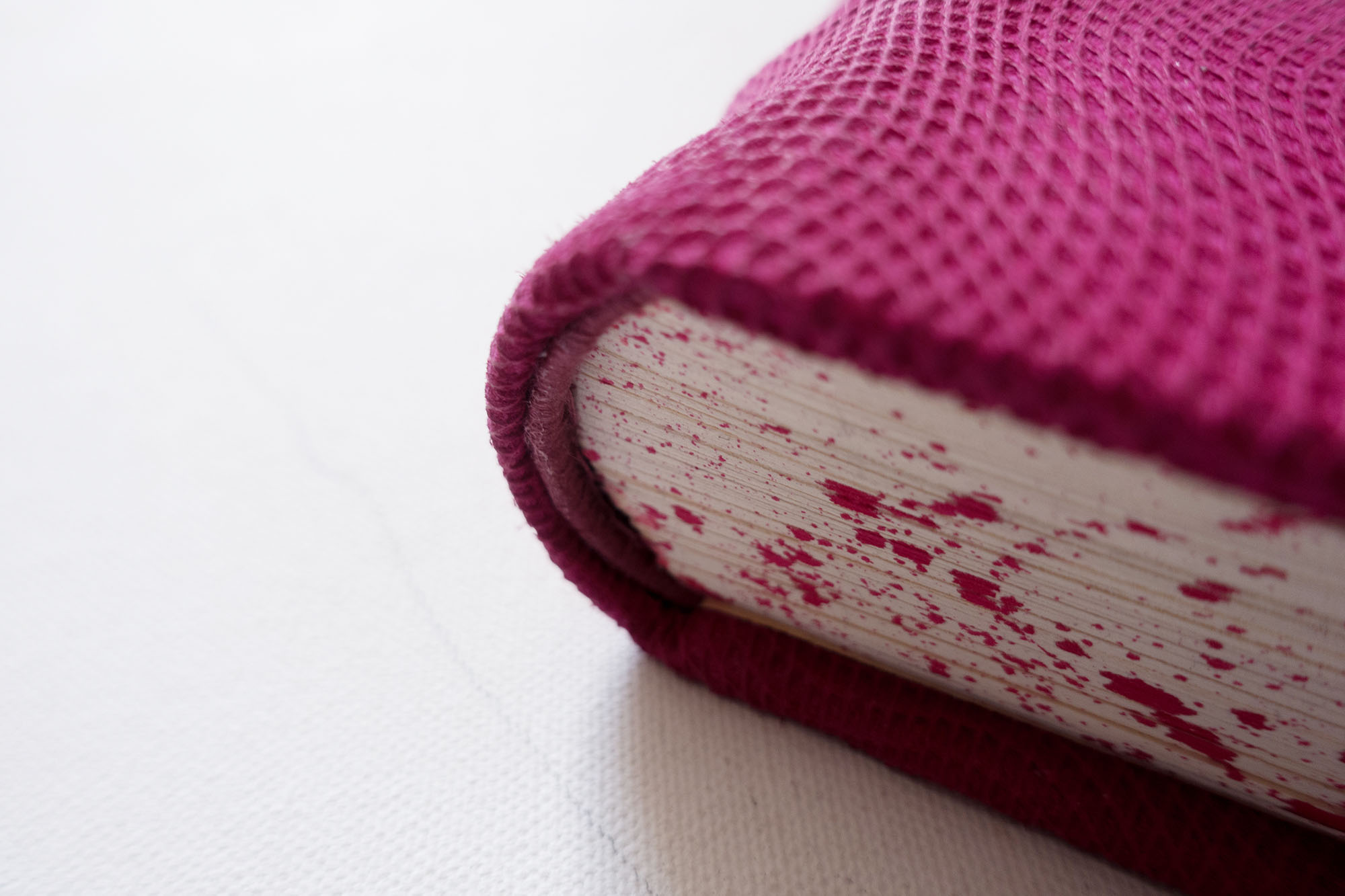 handmade pink book