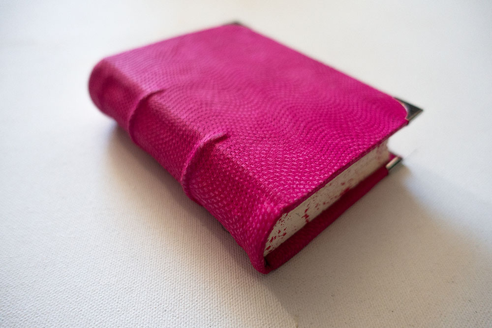 handmade pink book